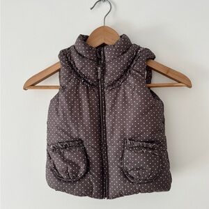 Next Brown Polka Dot Kids Vest 2-3 years